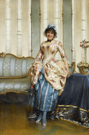 An elegant maid